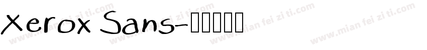 Xerox Sans字体转换